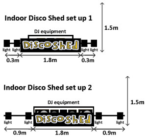 Indoor Disco Shed footprint