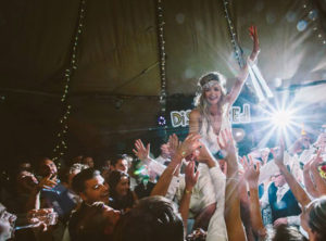 Disco Wed wedding DJ services - Bride having it!